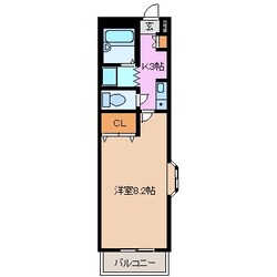 インターメゾン河芸の物件間取画像